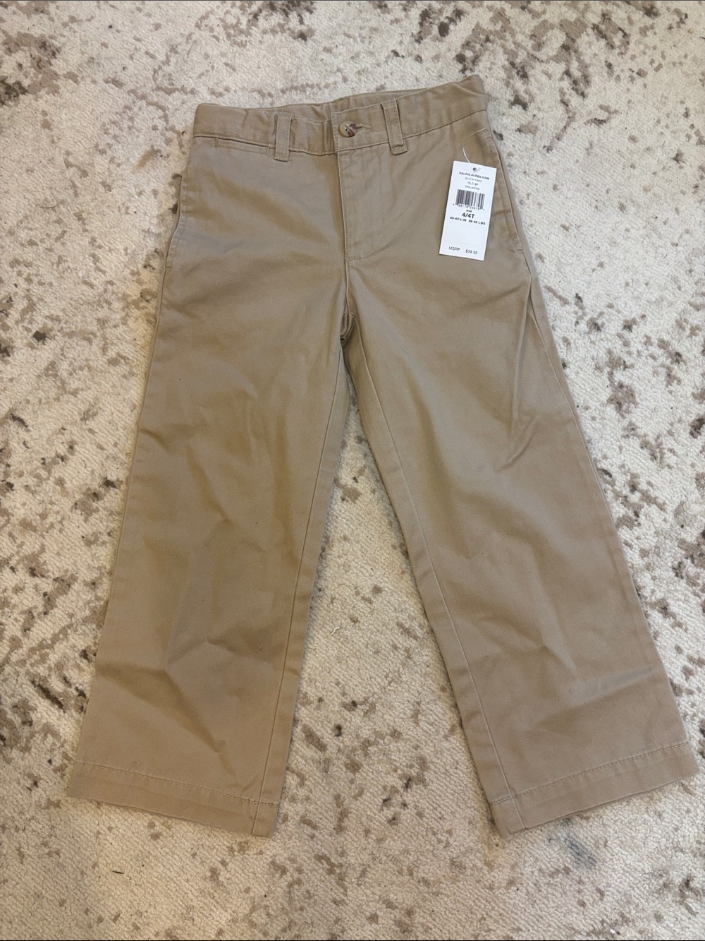 Boys 4t Ralph Lauren Boys Straight Chinos